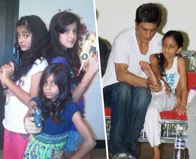 एक शॉर्ट फिल्म में कर चुकी हैं काम- suhana khan childhood images with frnds
