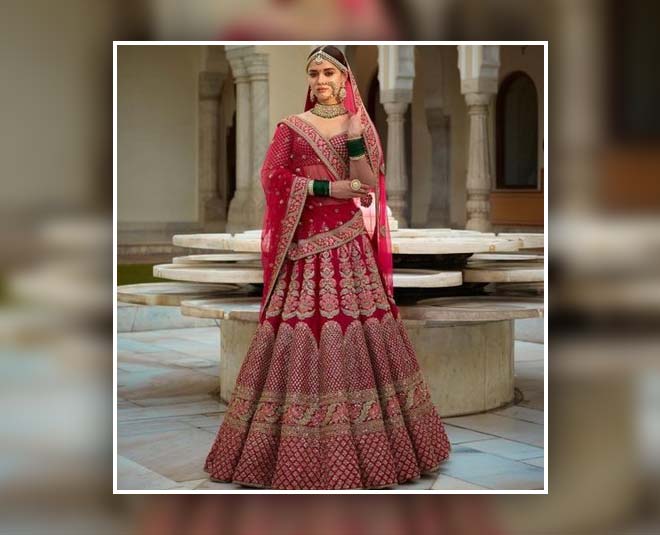 Red Bridal Lehenga