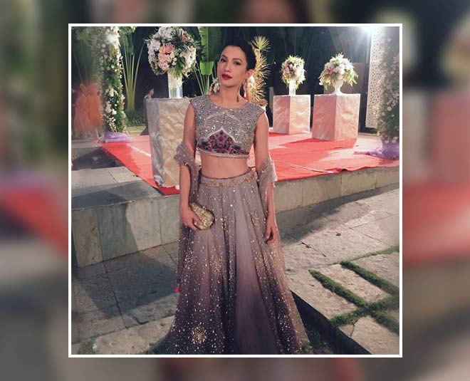 Shimmery Grey Lehenga