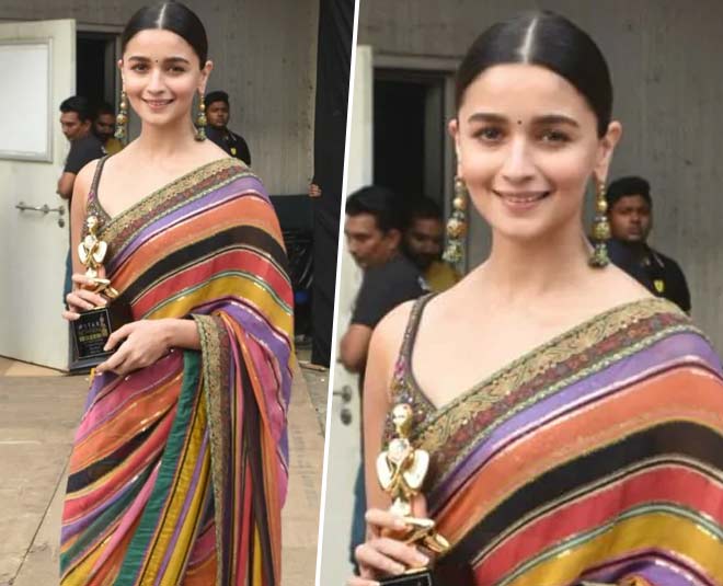 सतरंगी साड़ी alia satranig sari