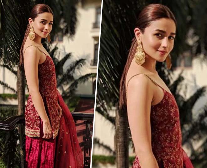 आलिया का शरारा सेट alia sharara set