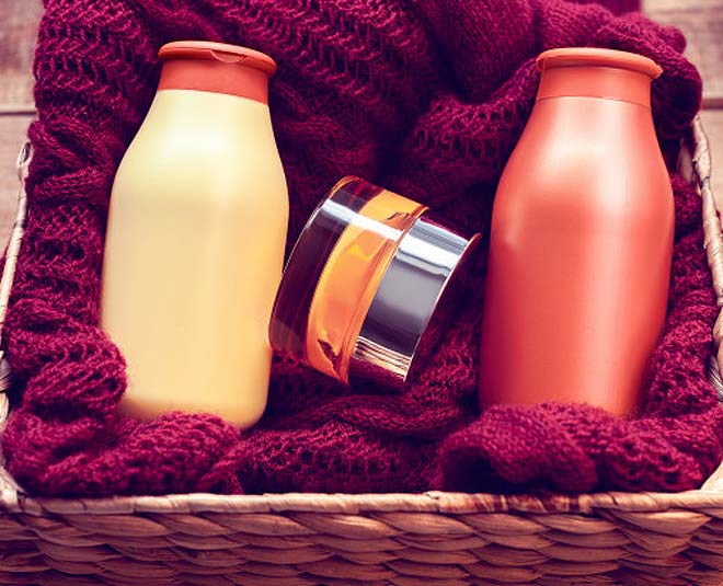 buying a body lotion in winter inside 