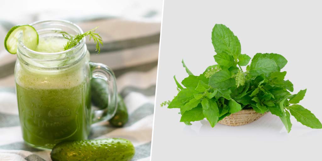 Cucumber And Basil Juice For Body Detox In Hindiफेस्टिवल के बाद खुद को
