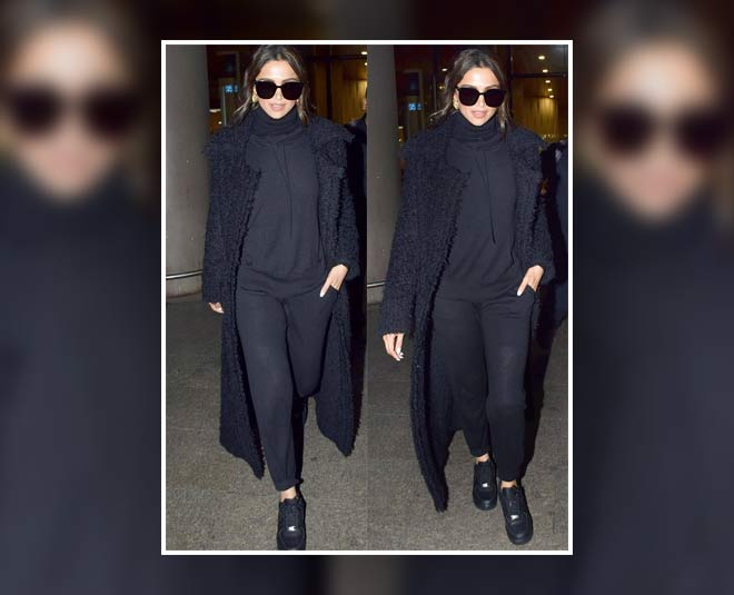 deepika in black