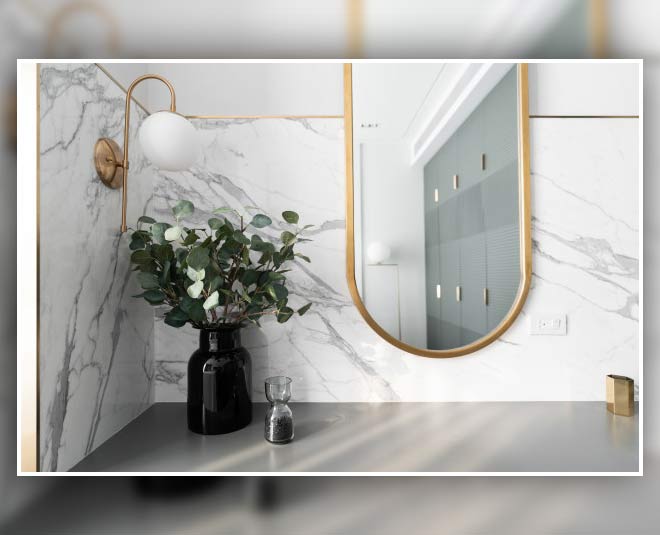 glass mirrors on walls