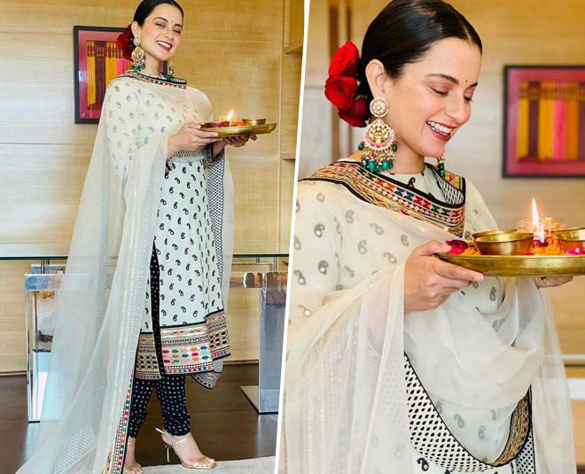कंगना रनौत kangana diwali look inside