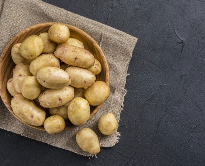 potato for dark circle inside