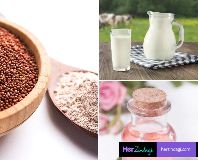 ragi powder face pack