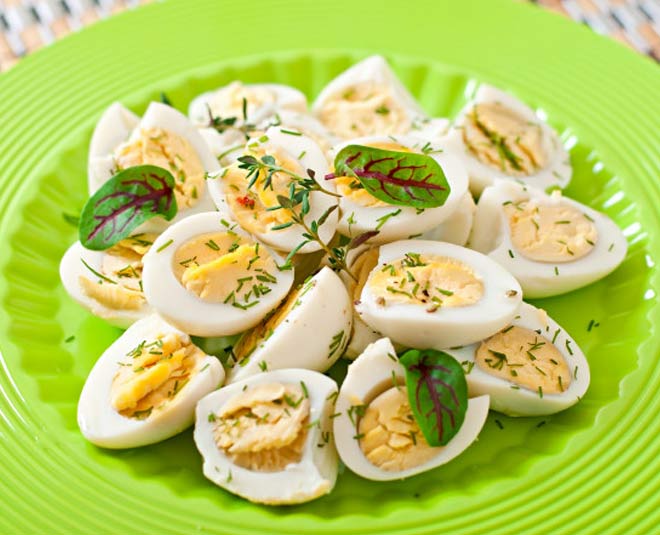 snacking on boiled eggs