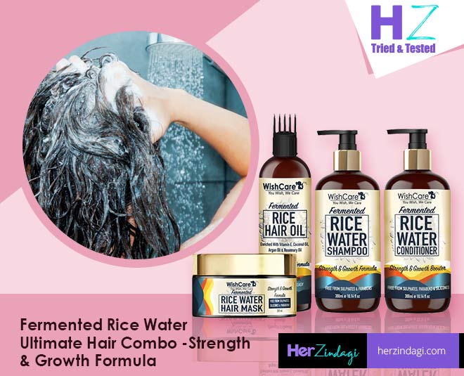 HZ Tried & Tested: WishCare's Fermented Rice Water Hair Care Kit Detailed  Review | HerZindagi