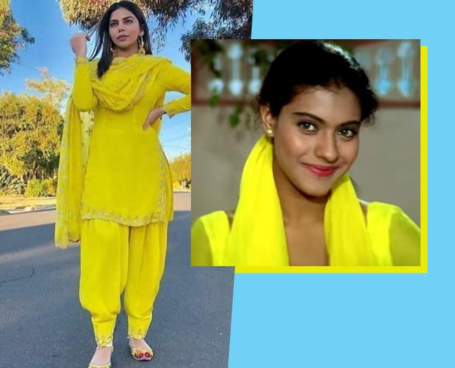 Lemon Yellow Chiffon Suit