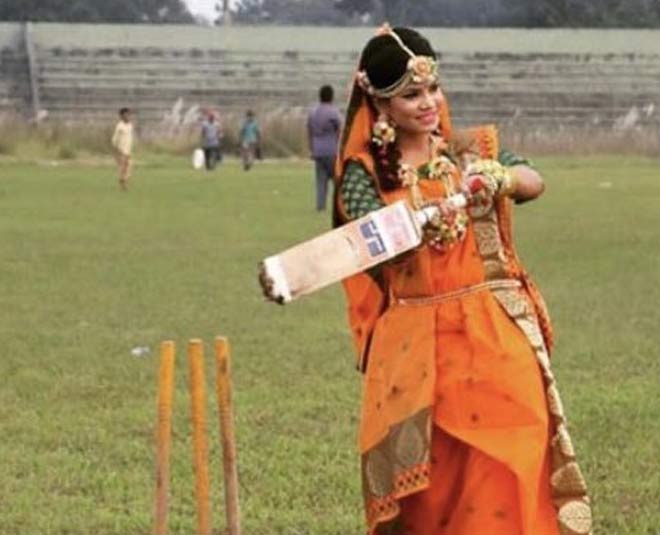 Bangladesh Women Cricketer Sanjida Islam Wedding Viral Photoshoot In Hindi Bangladesh Women