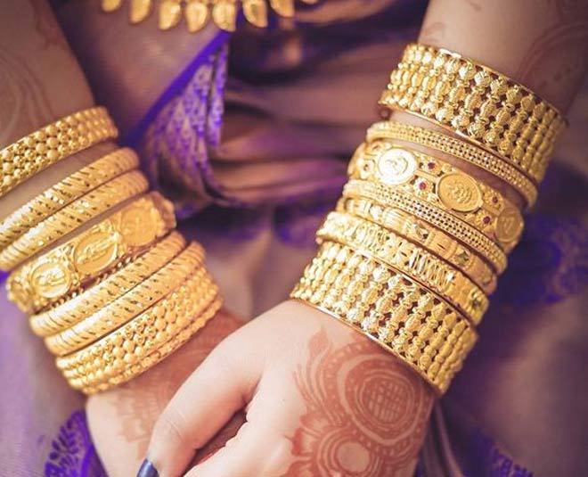 gold bangles inside