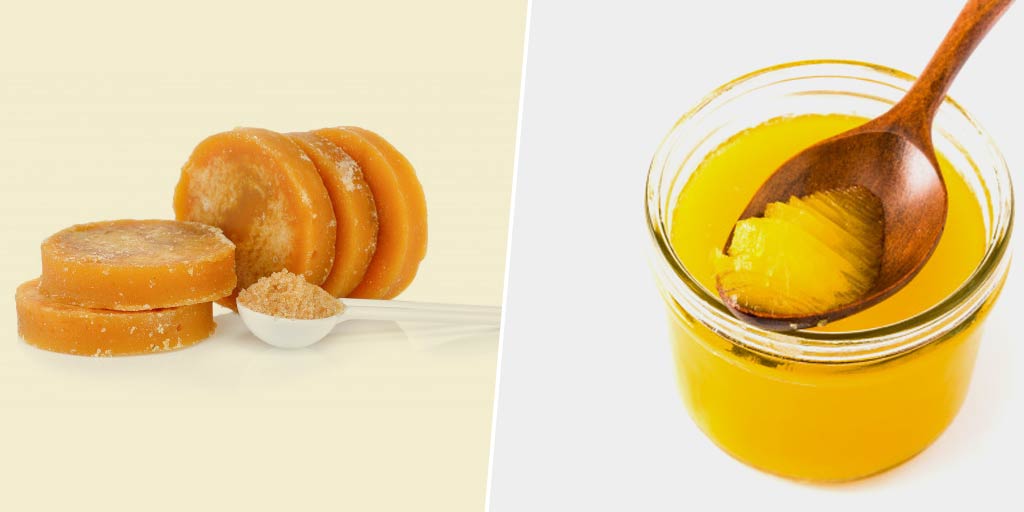 Jaggery and Ghee Benefits for Skin and Health by Nutritionist Rujuta