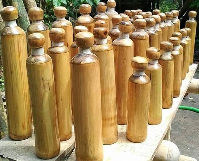 make in india diwali gifts bamboo botel inside 