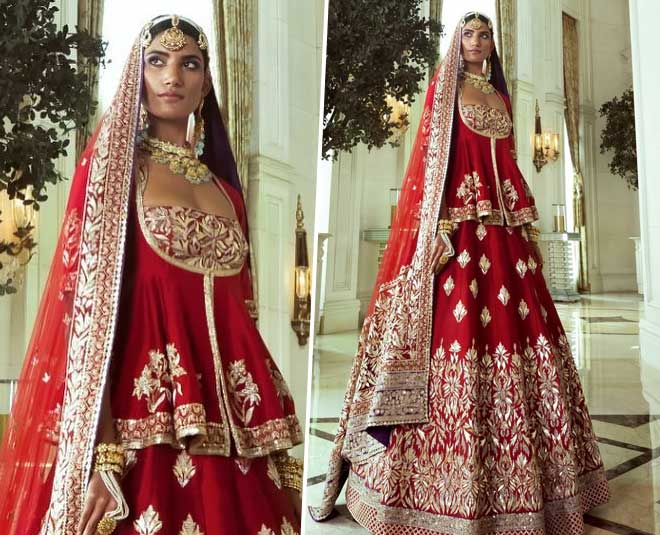 8 Brides Who Dazzled In Manish Malhotra's Traditional Red Lehengas On Their  Wedding