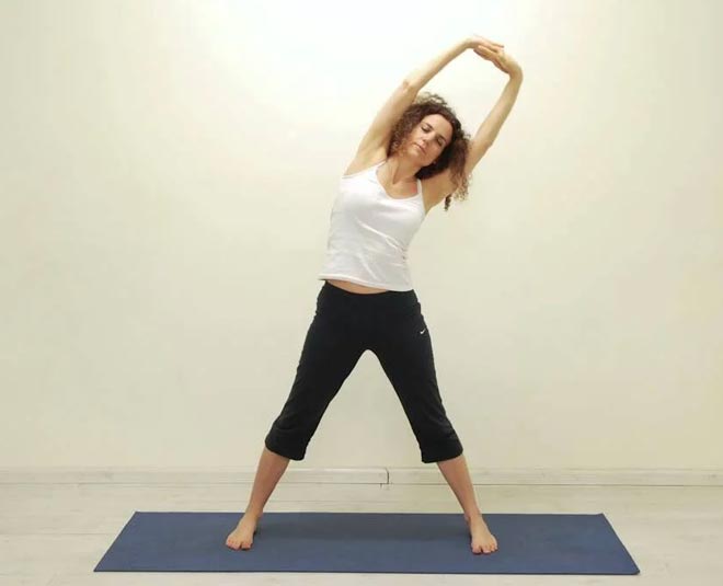 triyak tadasana for belly fat inside 