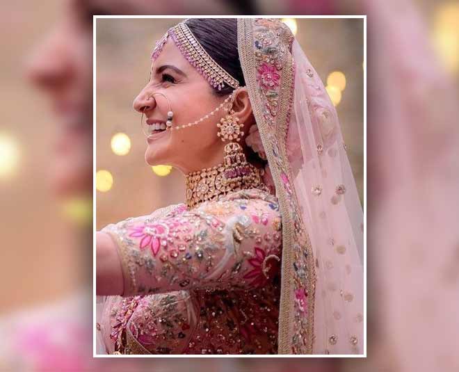 Bollywood Brides In Pastel Pink Lehengas