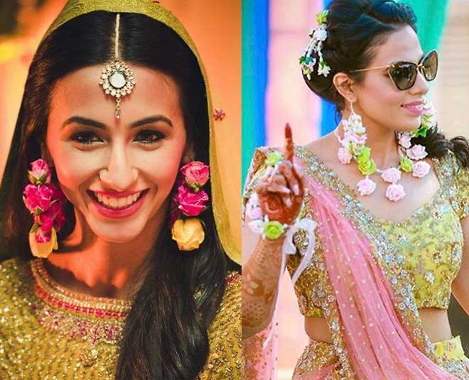 bridal wedding floral jewellery ideas 