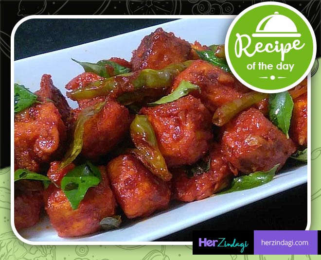 ginger garlic paneer snack