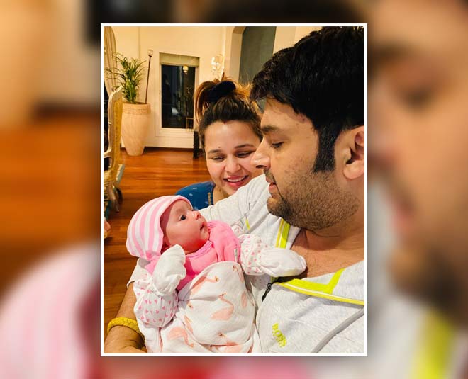 कपिल, गिन्नी और अनायारा kapil sharma baby anayra inside