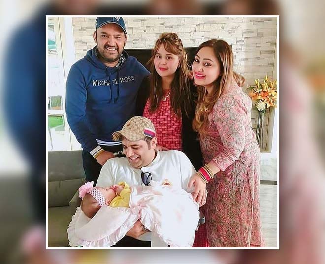 परिवार के साथ अनायारा kapil sharma daughters with faimly inside