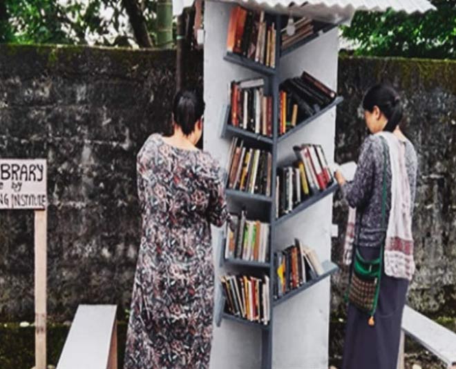 meena gurung  free street library inside 