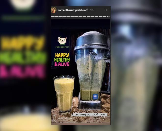 samantha akkineni healthy smoothie insid