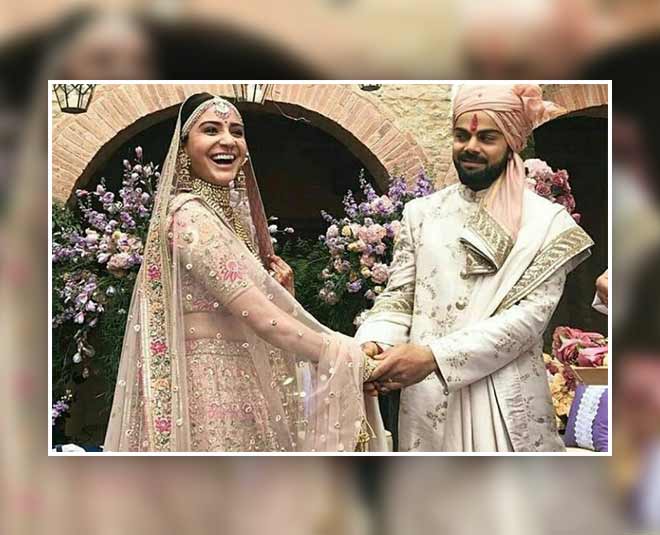 Anushka Sharma's Wedding Lehenga Designed By Sabyasachi Mukherjee »  StarsUnfolded