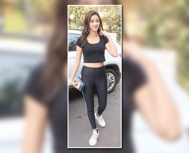 Ananya Panday Looks Smart And Chic In Black Sports Bra And Leggings, See  Her Hottest Athleisure Outfits - News18