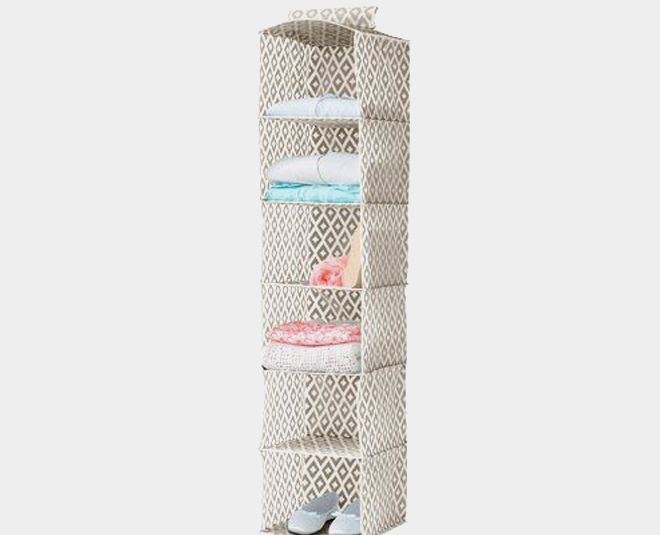 clothes in compartment