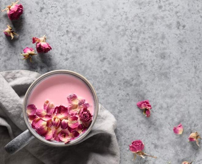 cooler drink rose petals