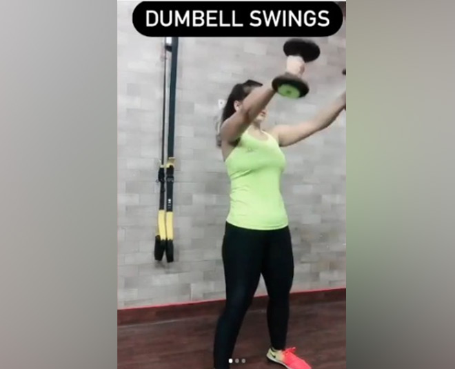 dumbell swings inside 