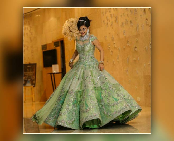 Stunning Gowns Real Brides wore instead of Lehenga for Reception |  ShaadiSaga | Wedding reception gowns, Reception gown for bride, Bride  reception dresses