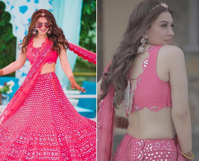 hansika motvani maang tikaa