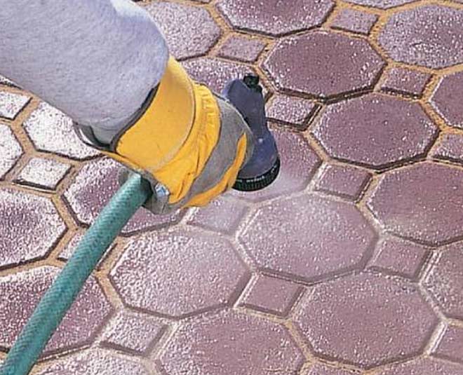 how to clean pavers inside 