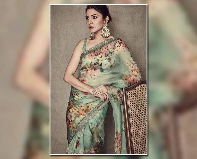 mouni roy organza saree looks