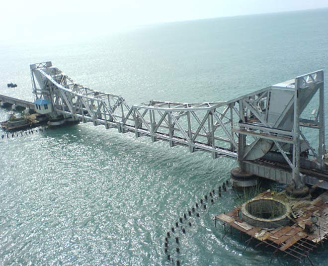 pamban and bridge