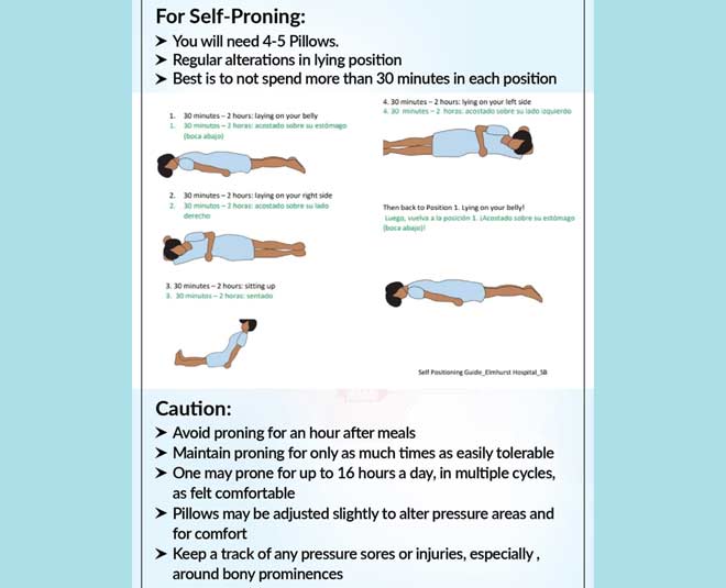 proning to help better breathing inside 