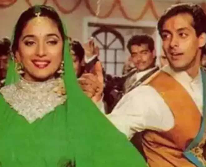 सलमान खान और माधुरी दीक्षित salman and madhuri on screen