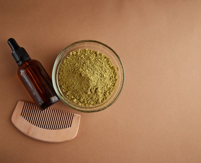 summer hair care routine with mehndi