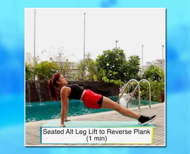 Seated Alt Leg Lift to Reverse Plank