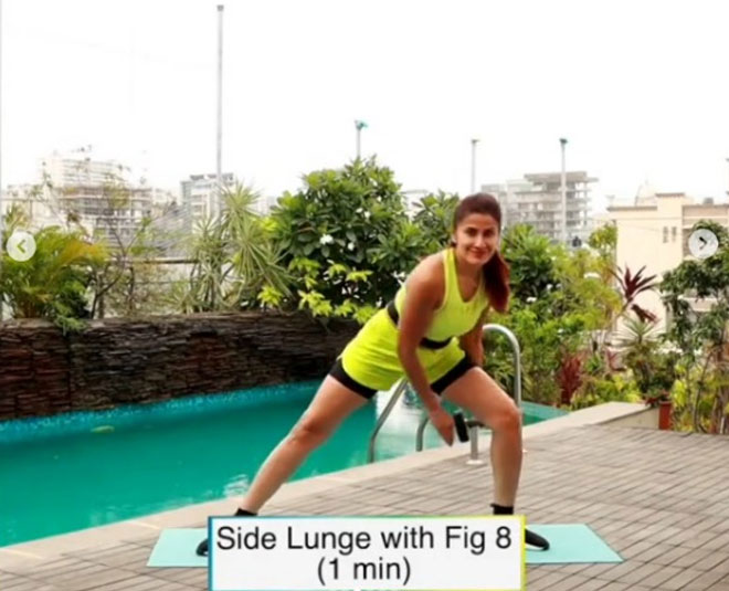 Side Lunge with Figure 