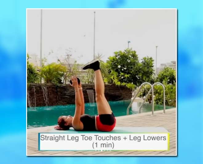 Straight Leg Toe Touches + Leg Lowers