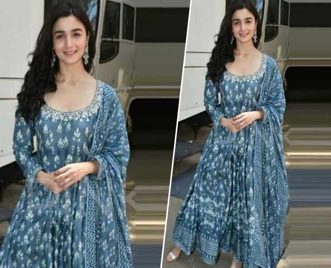 Rock Blue Salwar Suits, Anarkalis Like Alia, Anushka, Kriti This