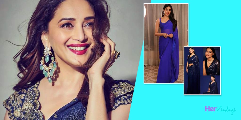 Planning To Wear A Blue Saree? Take Cues From Our Bollywood Divas |  HerZindagi