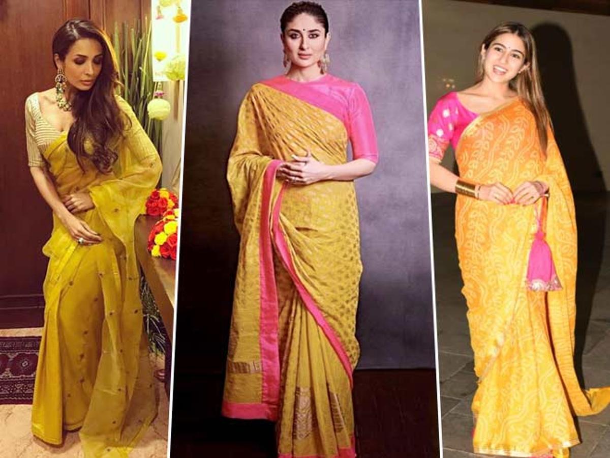 Celebrity-Approved Yellow Sarees That Are Perfect For Every Occasion