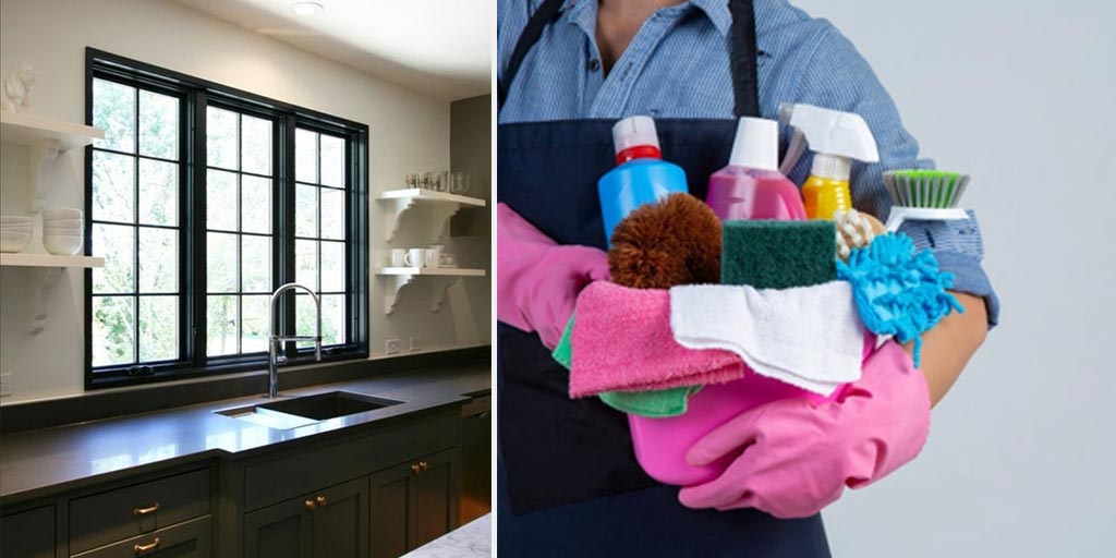 How To Clean Greasy Kitchen Window Grillकिचन की चिपचिपी खिड़की के