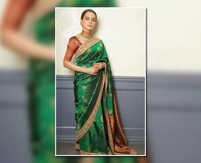 कांजीवरम सिल्क साड़ी green silk saree