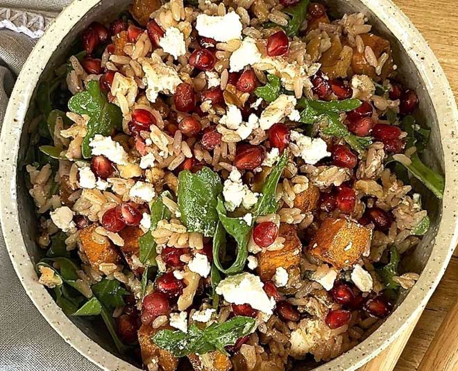 healthy herbed brown rice salad kaviraj khialani